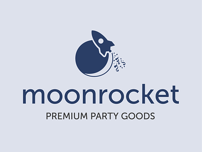 Moonrocket Logo branding design illustration logo typography