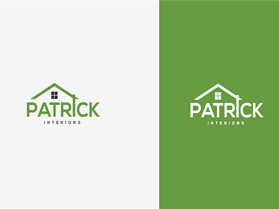 Patrick Interiors - Logo brand brand design graphic identity logo logo design logo design branding logo design concept vector vector logo