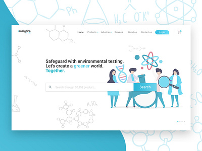 1Analityca chemical danielvincent design landing page ui web webdesign webshop website website design webstore