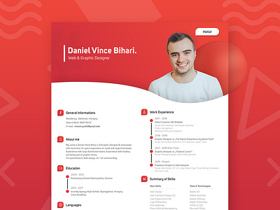 Resume availableforhire cv danielvincent design hireme lookingforteams lookingforwork re design resume web webdesign