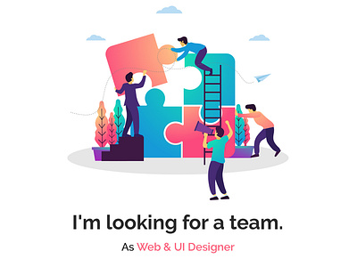 Looking for a team available available for hire availableforhire danielvincent design hire hireme landing page lookingforteam web webdesign webdesigner website website design