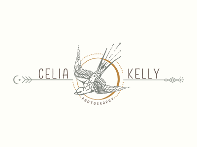 Celia Kelly Photography branding design illustration logo typography