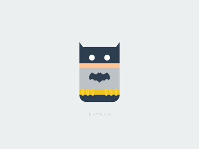 Batman batman flat illustration minimalism