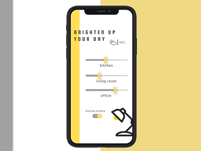 UI Daily day #007 dailyui settings settings page uidaily uidesign yellow style