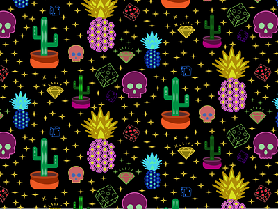 Viva Las Vegas adobe illustrator illustration pattern vector