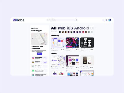 UpLabs homepage redesign