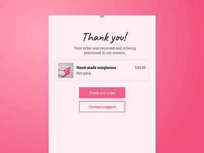 Email receipt | Daily UI #017 017 daily ui 017 dailyui dailyui 017 dailyui017 design email email receipt feminine figma glasses interface invoice order receipt thank you ui ux