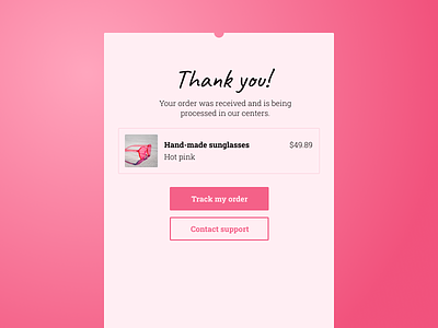 Email receipt | Daily UI #017