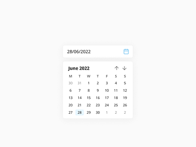 Calendar | Daily UI #038 038 app calendar daily ui daily ui 038 dailyui dailyui 038 dailyui038 date date picker day design figma interactive interface month picker ui ux year