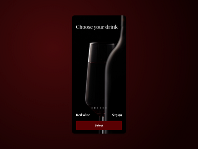 Food/drink menu | Daily UI #043 043 daily ui daily ui 043 dailyui dailyui 043 dailyui043 design drink figma food interface menu mobile pagination price select ui ux website wine