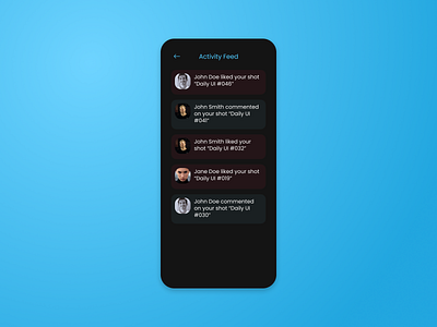 Activity feed | Daily UI #047