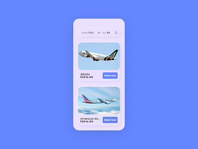 Flight search | Daily UI #068