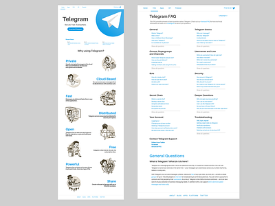 Telegram Website Redesign
