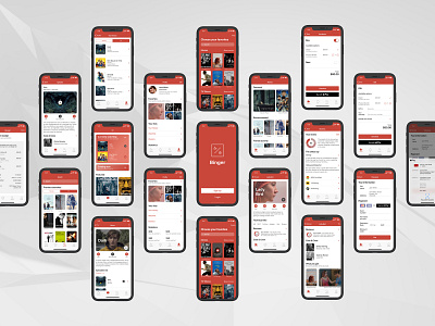 'Binger' iOS App Design Concept app app concept concept design ios screens ui uidesign