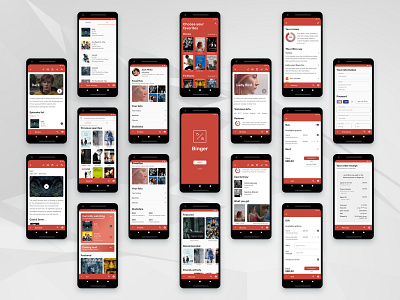 'Binger' Android App Design Concept android app app concept app design material material design movies tv ui uidesign