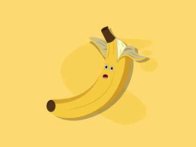 Banana banana design icon illustration illustrator logo minimal vector