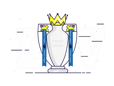Premier League Race design england icon illustration illustrator league logo minimal priemer vector