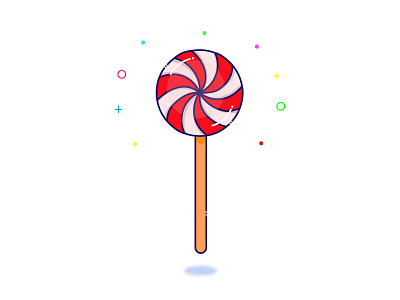 Lollipop design dessert flat design icon illustration illustrator logo lollipop minimal vector