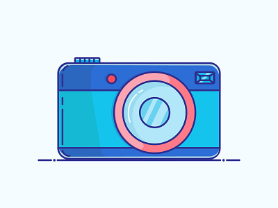 Camera camera design icon illustration illustrator logo minimal vector