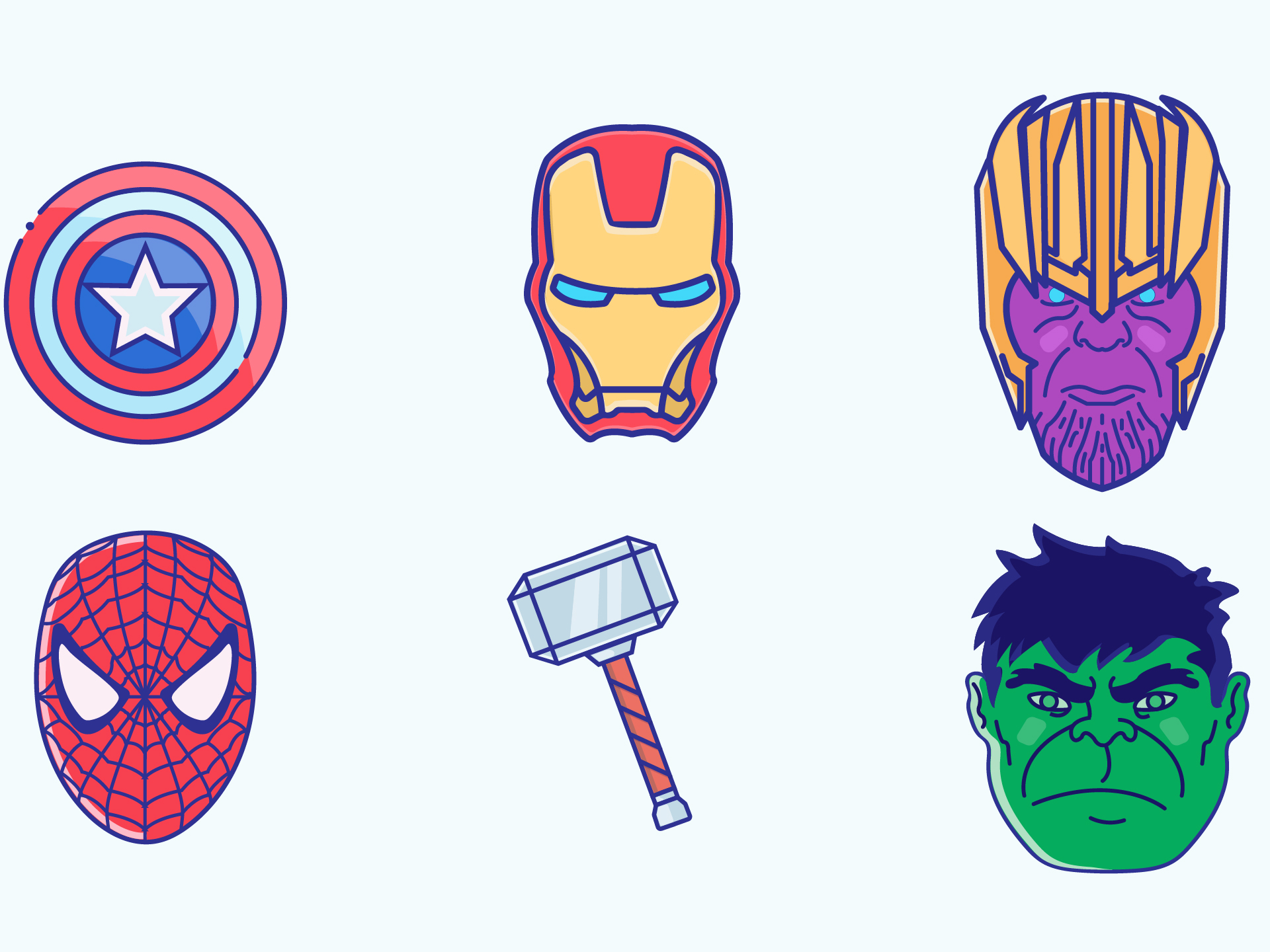 Avengers by Ahmed Hamdy on Dribbble