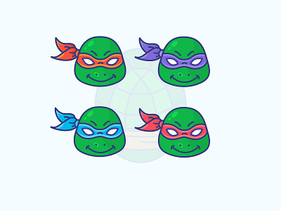 Ninja Turtle Girls by Güneş Özcan on Dribbble