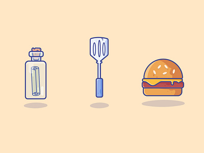 Spongebob's Recipe burger design gradient icon illustration illustrator logo minimal recipe spongebob vector