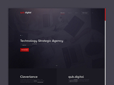 Digital Agency Landing page design flat grid layout pixel style typography ux