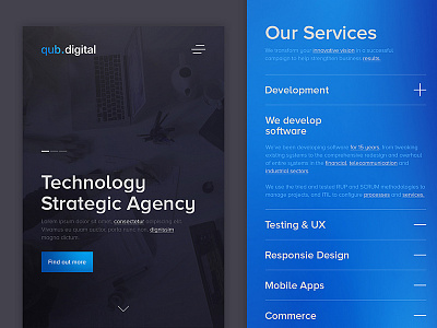 Digital Agency layout / M Version