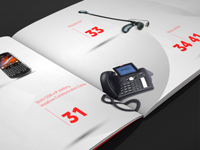 Brochure B2B for Vodafone brochure corporate design graphic identity layout typography