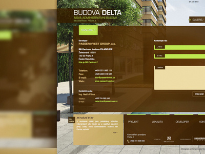 Delta - micro site - Web design