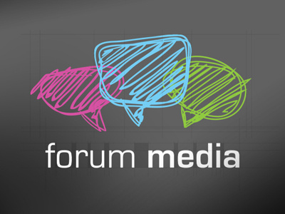 Forum Media Logotype brand design identity logotype typography