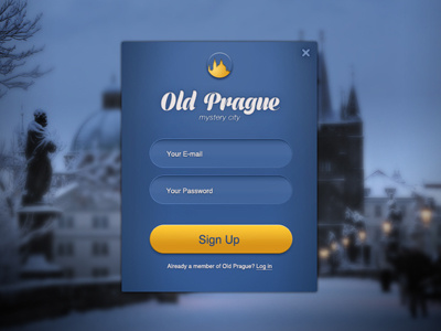 Sing Up - Old Prague design fresh graphic layout sing style ui up web