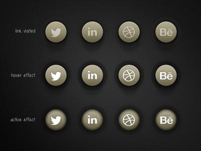 Social icon set corporate design graphic icons identity interface set ui