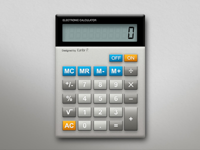 Calculator design fresh graphic identity layout ui user