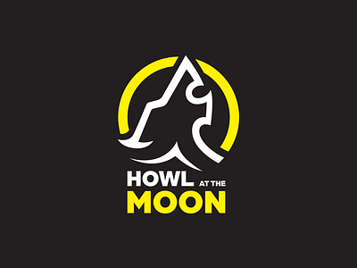 Howl at the moon. artist graphic design illustration illustrator logo logo design vector wolf wolf illustration wolf logo