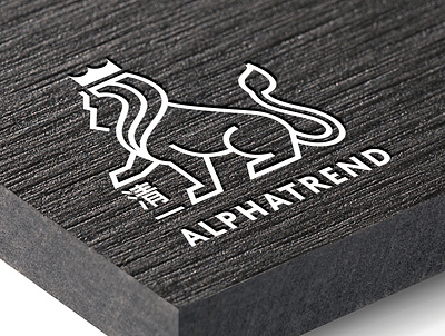 Alphatrend art brand branding design graphic artist graphic design illustration illustrator lion lion logo logo vector