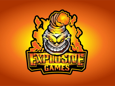 Explosive Games eSports Logo artist brand branding esport team esports logo graphic artist graphic design illustration illustrator illustrator on ipad logo logo design vector