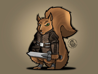 Squirrels Tail character design draw drawing graphic artist graphic design illustration procreate procreate art sketch