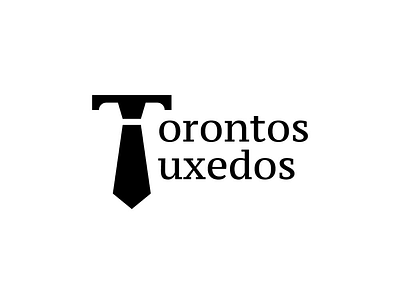 Toronto Tuxedo adobe art brand identity graphic artist graphic design logo logo design tuxedo tuxedo logo typography vector
