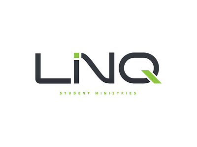 LINQ STUDENT MINISTRIES graphic artist graphic design illustration illustrator logo logo design ministry logo student logo typography vector