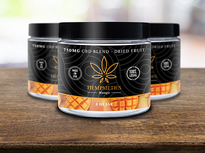 Hempmetics Label Design brand branding cbd cbd edibles graphic design hemp label design package design packaging design