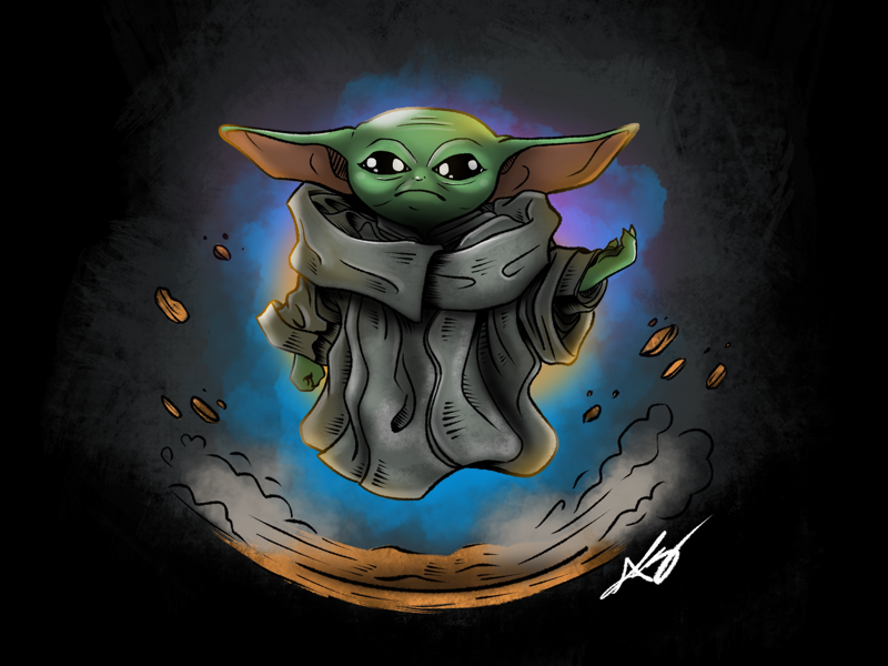 Download Baby Yoda by Alexander on Dribbble