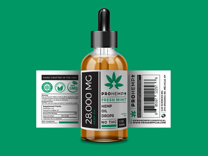 Pro Hemp Plus Label Design label design logo hemp vector package design brand branding graphic artist graphic design