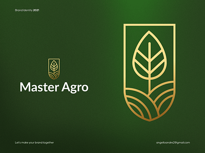 Master Agro agroindustry brand branding design farming graphic design logo logotype minimal vector