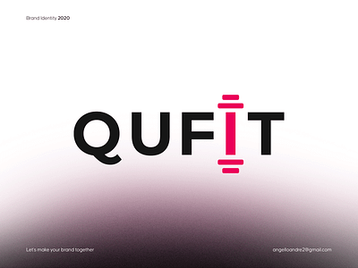 Qufit brand branding design graphic design health logo logotype minimal to train training vector