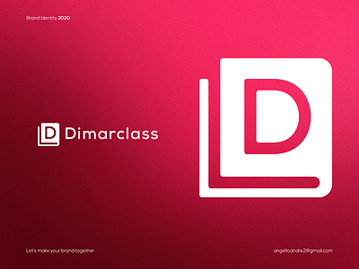 Dimarclass book books brand branding design education graphic design logo logotype minimal student teaching