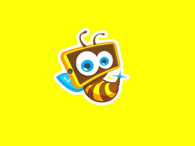 New Character for Internal Project bee cartoon character flat mobile