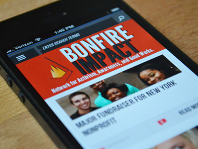 Bonfire Impact - Responsive branding mobile nfl responsive ui