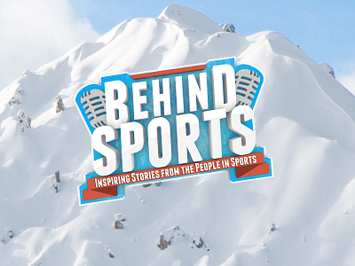 Behind Sports Podcast logo podcast sochi sports sports branding