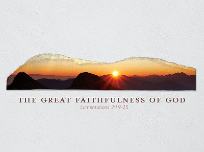 The Great Faithfulness of God design designer photoshop thumbnail web graphic